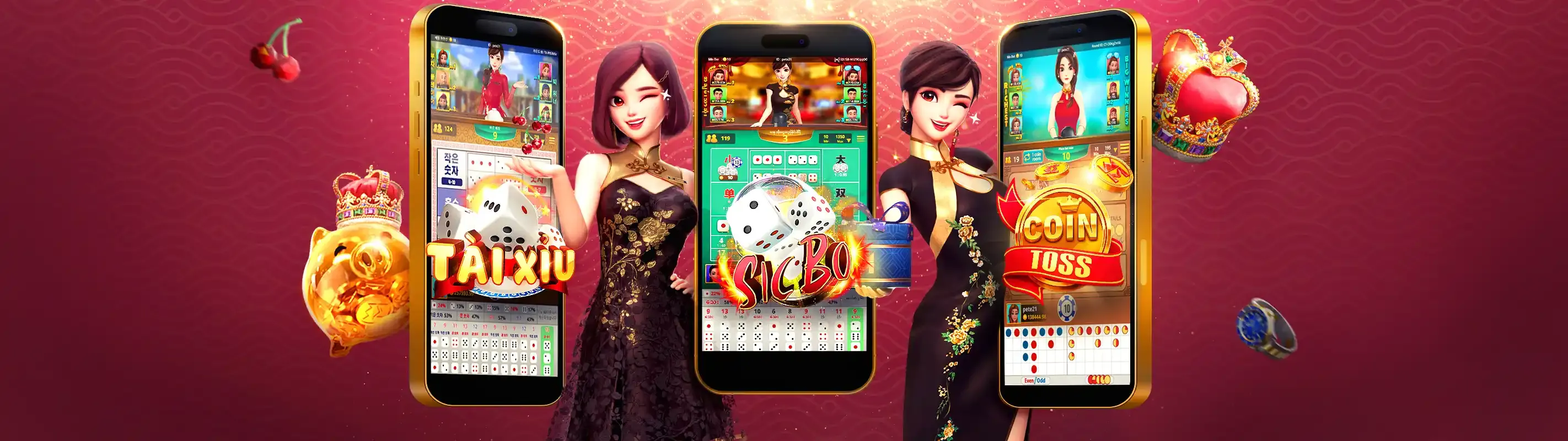 Hình nền Xóc Đĩa Hitclub với các trò chơi cá cược sôi động